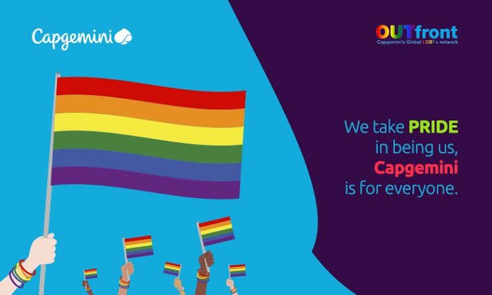YASHUPANDEY1's tweet photo. Here in Capgemini We are making focused efforts to ensure we adapt to the culture of LGBT+ inclusion. So proud and overwhelmed to be part of such organisation.JOIN OUR TEAM @SatinIndia @CapgeminiIndia 
#diversity #LGBTQRights #capgeminioutfront #LGBTQpride https://t.co/ydY3lSlyVd