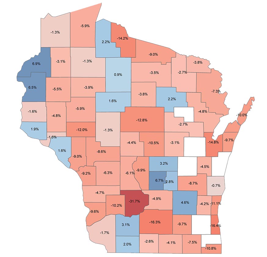 WisCounties's tweet photo. A new report issued today by #ForwardAnalytics, "Economic Activity During a Pandemic: Wisconsin Taxable Sales in March &amp; April," shows the varying impact of the COVID-19 pandemic on our state's economy. https://t.co/isnGGvIIJO @NACoTweets @Knapp_D13 #WisCounties https://t.co/PSuHzW3z4V