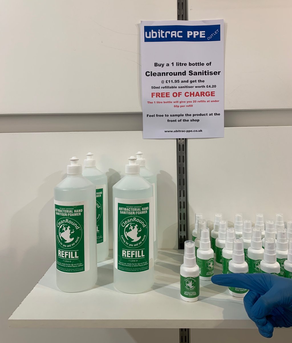 Come and visit us at <a href="/springfieldspal/">Springfields Designer Outlet & Leisure</a> and take advantage of our Buy a 1Litre hand sanitiser and get a 50ml FREE offer ❗️
