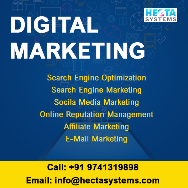 HectaSystems's tweet image. Hecta Systems | Digital Marketing Services
We serve Search Engine Optimization, Search Engine Marketing, Socila Media Marketing, Online Reputation Management, Affiliate Marketing, E-Mail Marketing etc...

hectasystems.com | +91 9482866922 | info@hectasystems.com