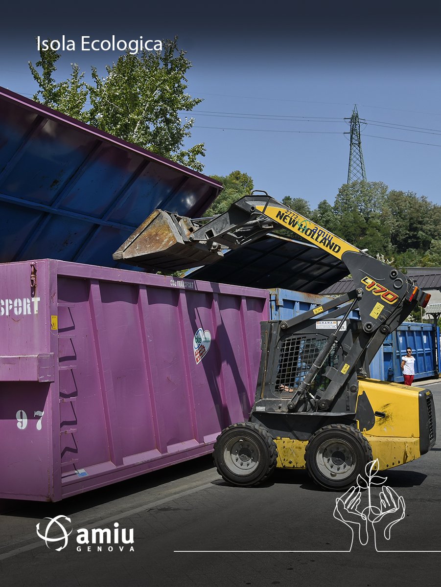 AmiuGenova's tweet photo. ‼️Da lunedì 29 giugno l'accesso alle Isole Ecologiche di #Prà, #Pontedecimo e #Volpara torna libero e senza prenotazione.😄
Ti aspettiamo da lunedì a sabato con orario continuato 7:30/18:30.
#raccoltadifferenziata https://t.co/qvOGPmWndb