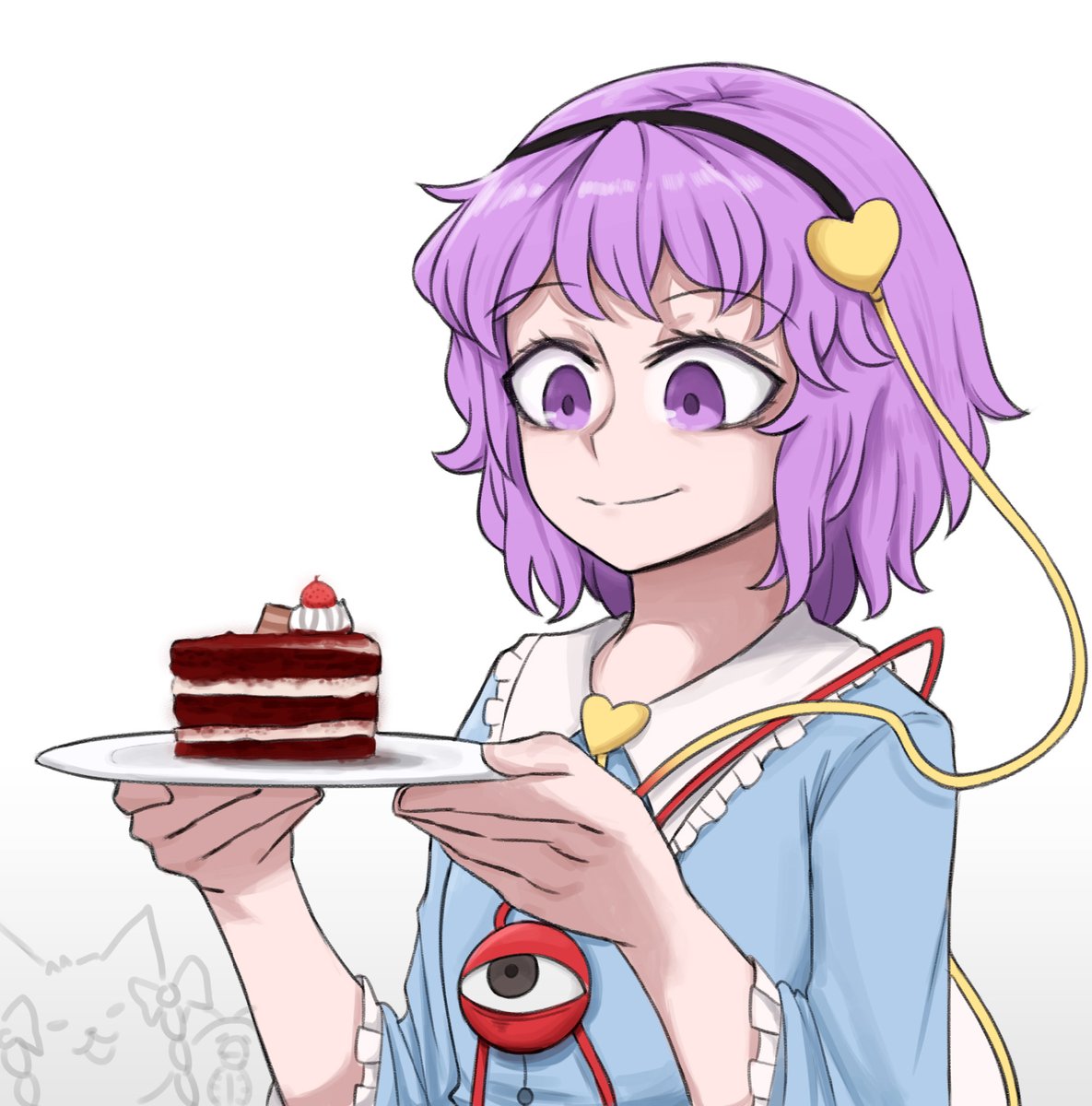 well deserved cake break for Satori