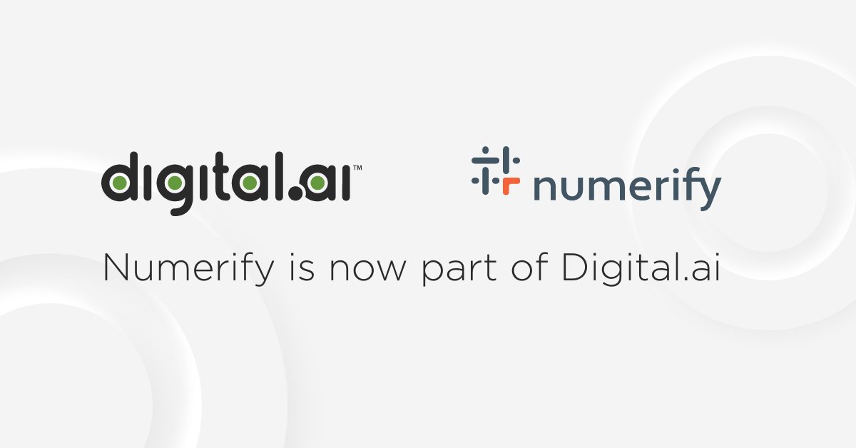 numerify's tweet photo. Exciting announcement: we have been acquired by @digitalaisw bringing our #AI-powered business #analytics engine and solutions to the https://t.co/Fc7UCKZVWu Value Stream Platform, making it the most complete Value Stream Management solution available t... https://t.co/OmrxBTiXhk https://t.co/v53bLsXk4Y
