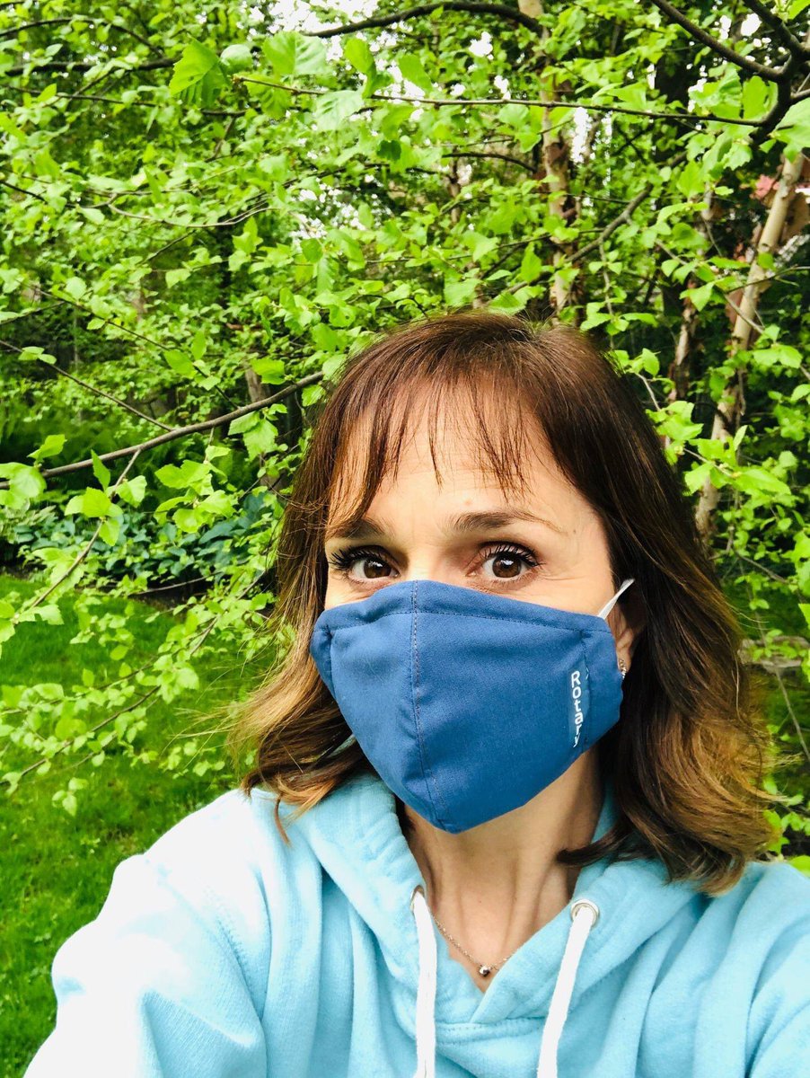 Here is <a href="/CynthiaDale/">Cynthia Dale</a> showing her support for the Rotary COVID Mask Project. Thank you for being a great ambassador to our club and our community. We are all in this together. Finish the Task. Wear the Mask.RotaryStratford.com #allinthistogether
#COVID #StratfordStrong <a href="/RCStratford/">Rotary Club of Stratford</a>