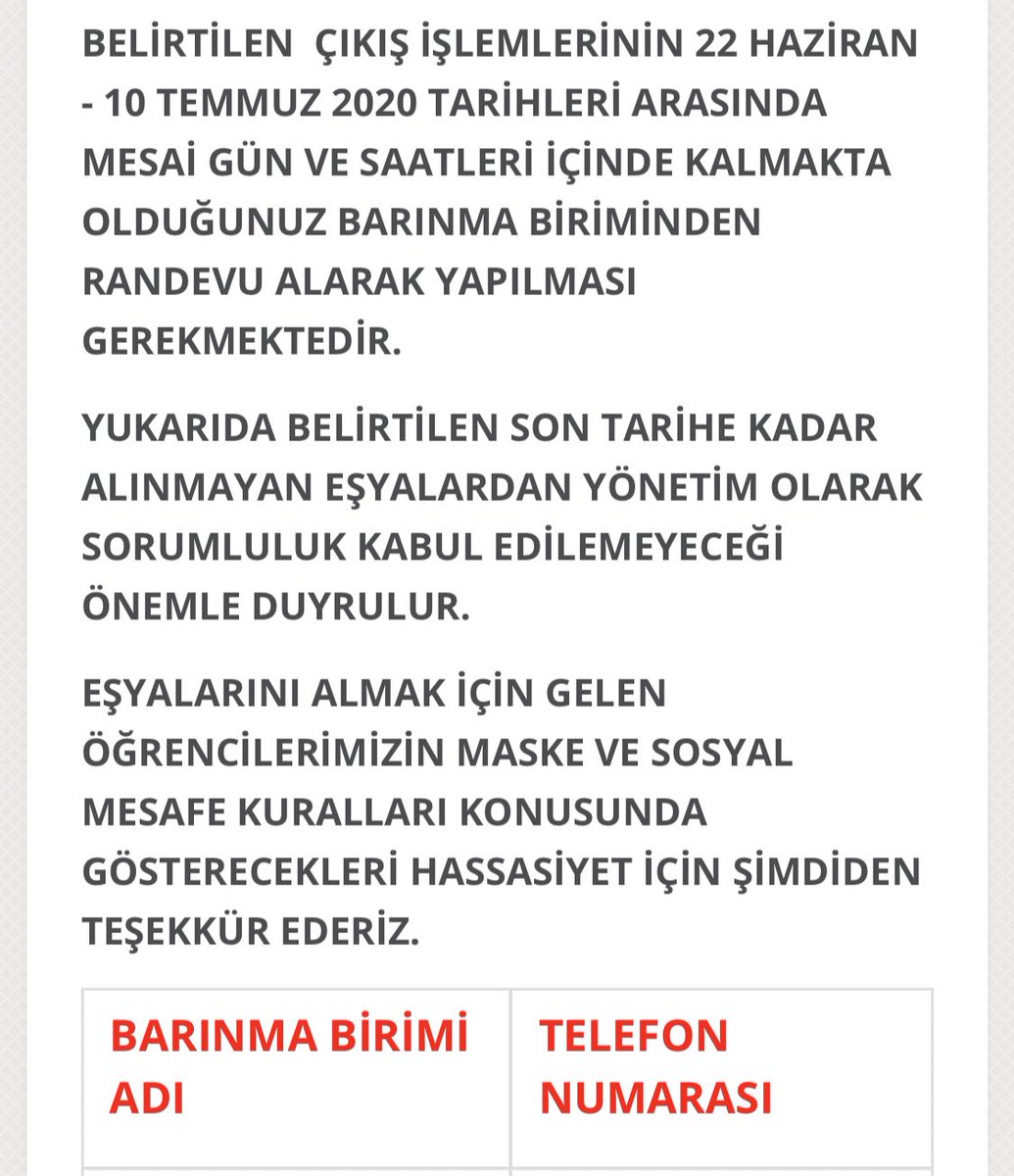 Sevgili <a href="/OzenHaluk/">@OzenHaluk</a> hocam
Bu uygulamaya sizin onay vermeyeceğinize eminiz. Vaka sayısının arttığı bu günlerde üstelik final tarihlerinde öğrencileri kampüse gelmeye zorunlu tutmak üniversitemize yakışmayan bir uygulama. Öğrencileriniz olarak tekrar degerlendirmenizi rica ediyoruz