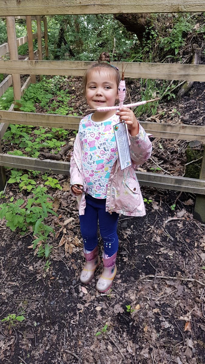 OriginalSHunter's tweet photo. @CwmbachPri Effie has been finding lots of stick people on our daily walks. https://t.co/wXfvggzZDP