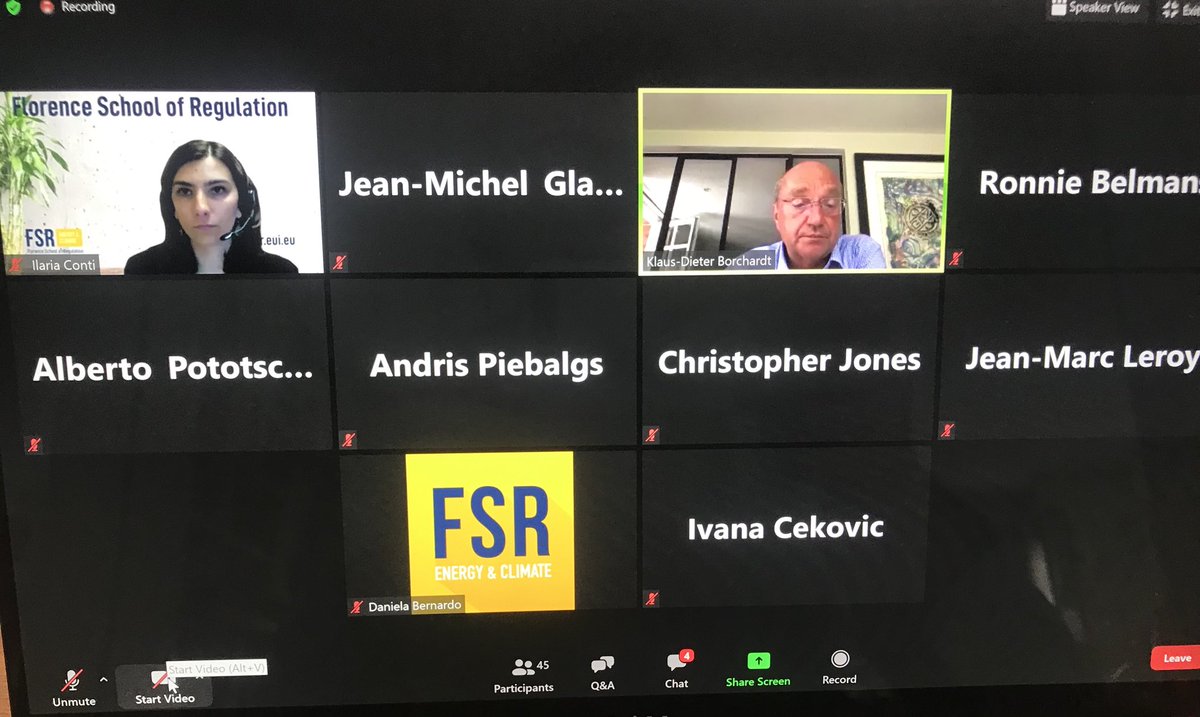 JMGlachant's tweet image. #SmartSectorIntegration
Become milestone in EU Green Deal &amp;amp; EU Recovery Plan

@FSR_Energy online discusses
with K-D Borchardt
⁦⁦@Energy4Europe⁩

EU H strategy revealed 8 July

•Priority to Green H
•H R&amp;amp;D
•Policy for early infrastructure
•Policy for market launching