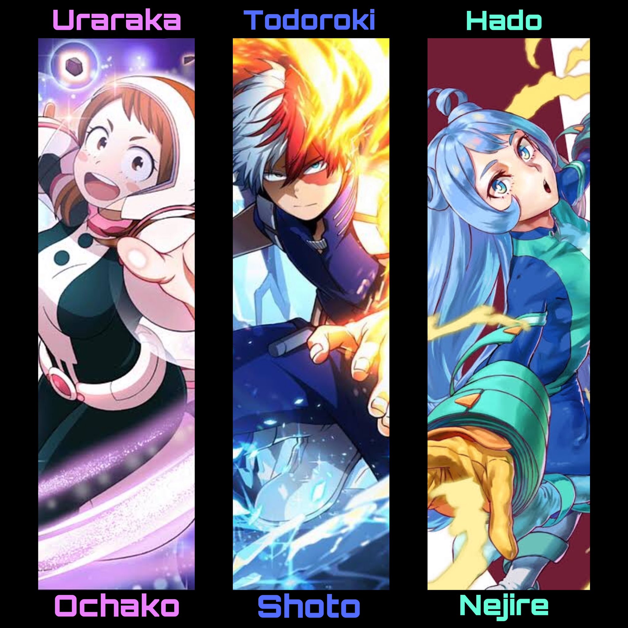 ひまちゃん🥀 on X: ヒロアカの特に好きなキャラを集めてみました！！お茶子ちゃんと轟くんとねじれちゃんは最強ですね…はい…💕(一応壁紙…)  #ヒロアカ壁紙 #麗日お茶子 #轟焦凍 #波動ねじれ t.coOjDpOMxyOI  X