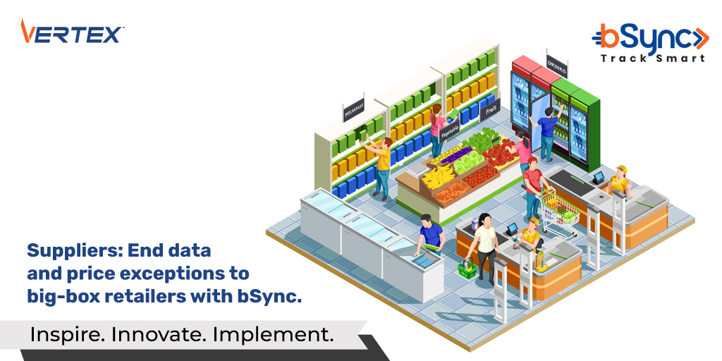 bSync helps suppliers reduce order rejections, supply chain penalties, product data disputes, & retailer deductions while improving efficiencies. Learn more: ow.ly/wY1f50A843O
#CPG #DataDiscrepancies #TrackSmart #SupplyChain