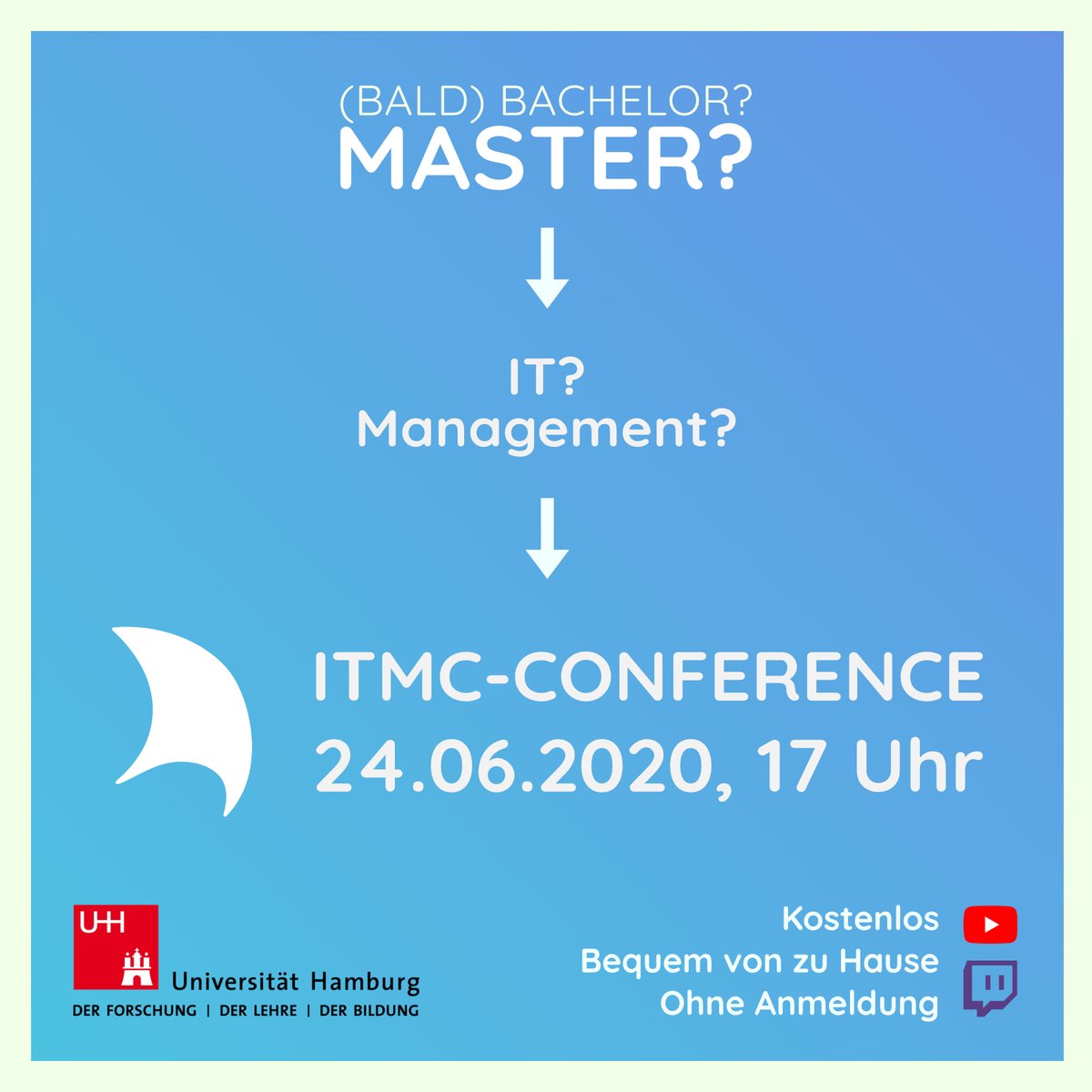 Du interessierst Dich für #IT? Dann bist Du hier genau richtig! Die ITMC-Conference verspricht Vorträge von den renommiertesten Unternehmen Deutschlands (u.a. <a href="/Microsoft/">Microsoft</a>), und bietet die Möglichkeit der Kontaktaufnahme! 
Interessiert? Check unsere Website: …-conference.informatik.uni-hamburg.de