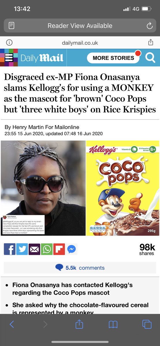 SavGrace21's tweet photo. Piss off you moron. Get off the bandwagon and stop being stupid #cocopops @Fiona_Onasanya https://t.co/wgW8ne86tw