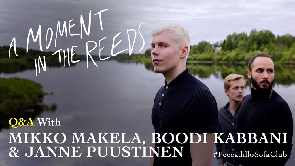 Ahead of the #SummerSolstice, why not spend #AMomentInTheReeds with director <a href="/mikkodefinlande/">Mikko Makela</a> &amp; stars <a href="/BoodiKabbani/">Boodi Kabbani</a> <a href="/jannepuurtinen/">Janne Puurtinen</a> for #PeccadilloSofaClub Q&amp;A Thurs 845pm. Cheeky @SeanMcGovernXis is chairing @peccapics <a href="/reedsfilm/">Moment in the Reeds</a> <a href="/irisprize/">Iris Prize LGBTQ+ Film Festival</a> <a href="/fringefilmfest/">Fringe! Queer Film & Arts Fest</a> <a href="/BFI/">BFI</a> @GAZEfilmfest 🌈