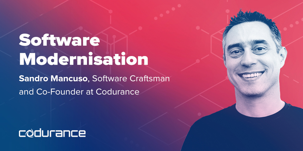 codurance_ES's tweet image. &quot;Strategic software cannot become a burden to the organisation—they need to remain strategic and continuously enable business agility.&quot; by @sandromancuso. Esta tarde a las 18:00 meetup de #softwaremodernisation  Regístrate aquí: bit.ly/3gVRsXI