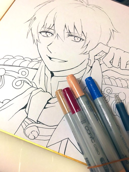 久しぶりにコピック買ってきたので今日はアナログお絵描きします 