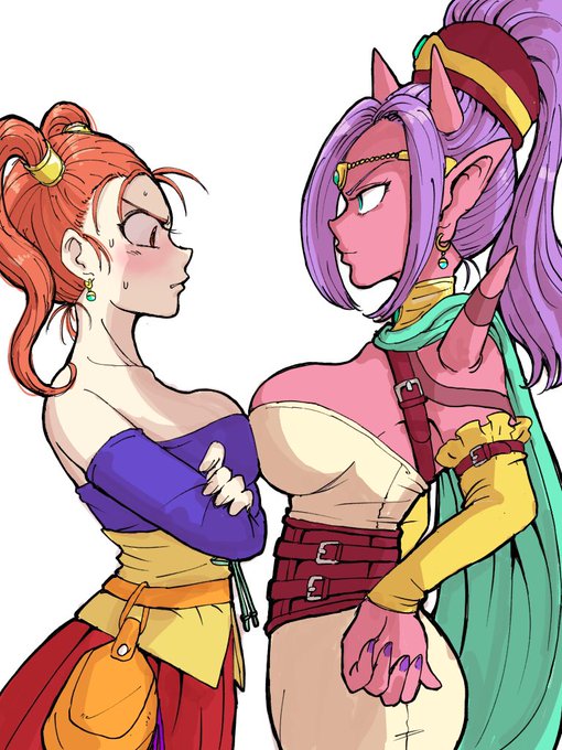 おだいばこ
ゼシカと賢者ルシェンダの乳くらべ
(大きさで)負けて悔やしそうなゼシカ 