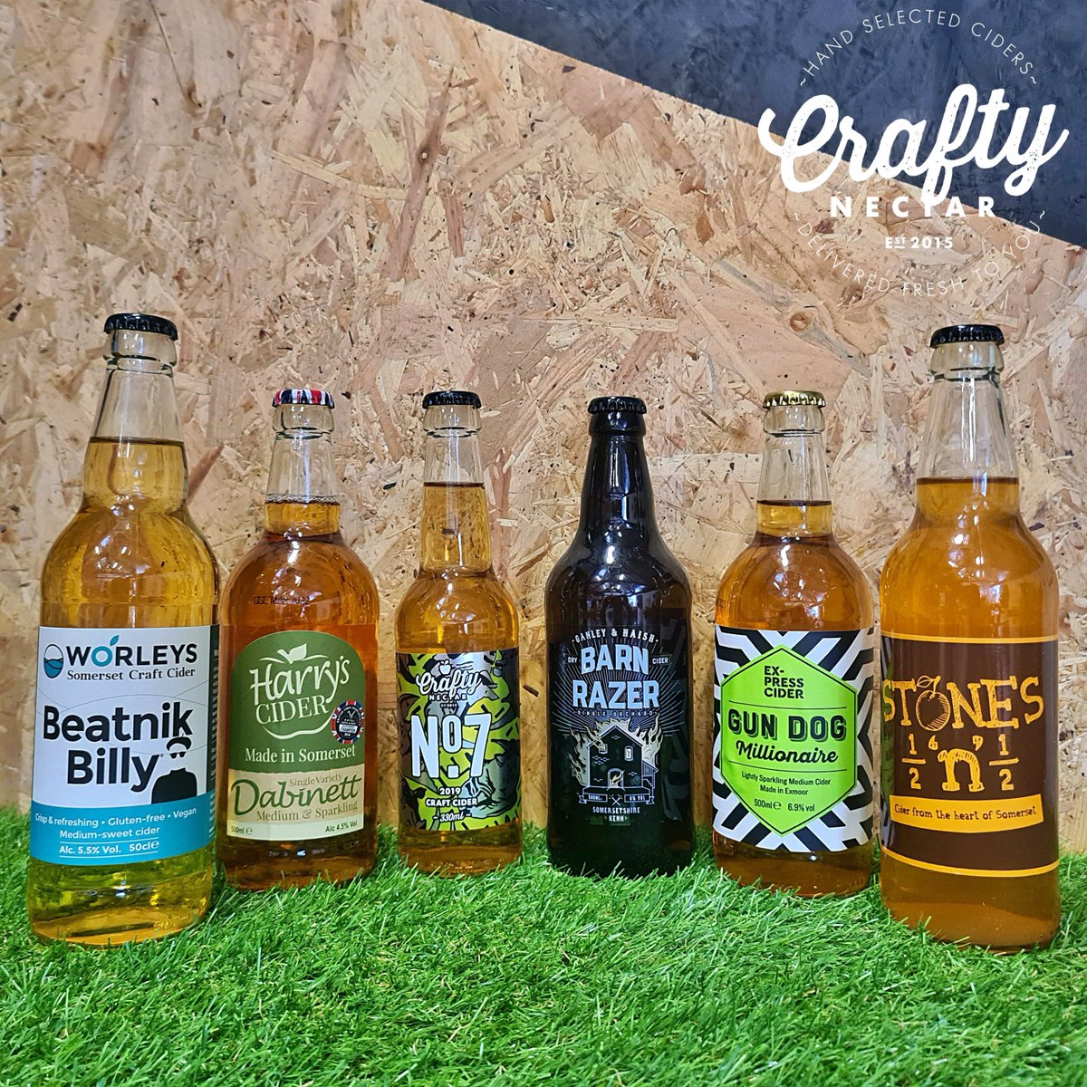 Somerset Heroes! 🏆🍏 We’ve put together a selection of some of the best craft ciders from the glorious county of #Somerset 

🍏🛒 buff.ly/3hpf07s

<a href="/GanleyNaish/">Ganley & Naish Cider</a>, <a href="/harrys_cider/">Harry's Cider</a>, <a href="/stonescider/">Alan Stone</a>, PULPT,  Ex-Press Cider,  @CraftyNectarcider No.7 (new recipe)

#cider #craftcider