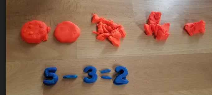 SLRMRSSB's tweet photo. Subtraction with smashed playdough cookies and bowling for inspiration! #mathmornings #mathfdk #learningthroughplay https://t.co/RSQDMmtygE