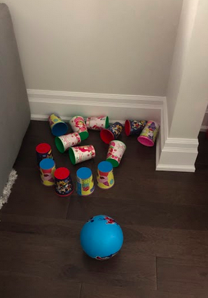 SLRMRSSB's tweet photo. Subtraction with smashed playdough cookies and bowling for inspiration! #mathmornings #mathfdk #learningthroughplay https://t.co/RSQDMmtygE