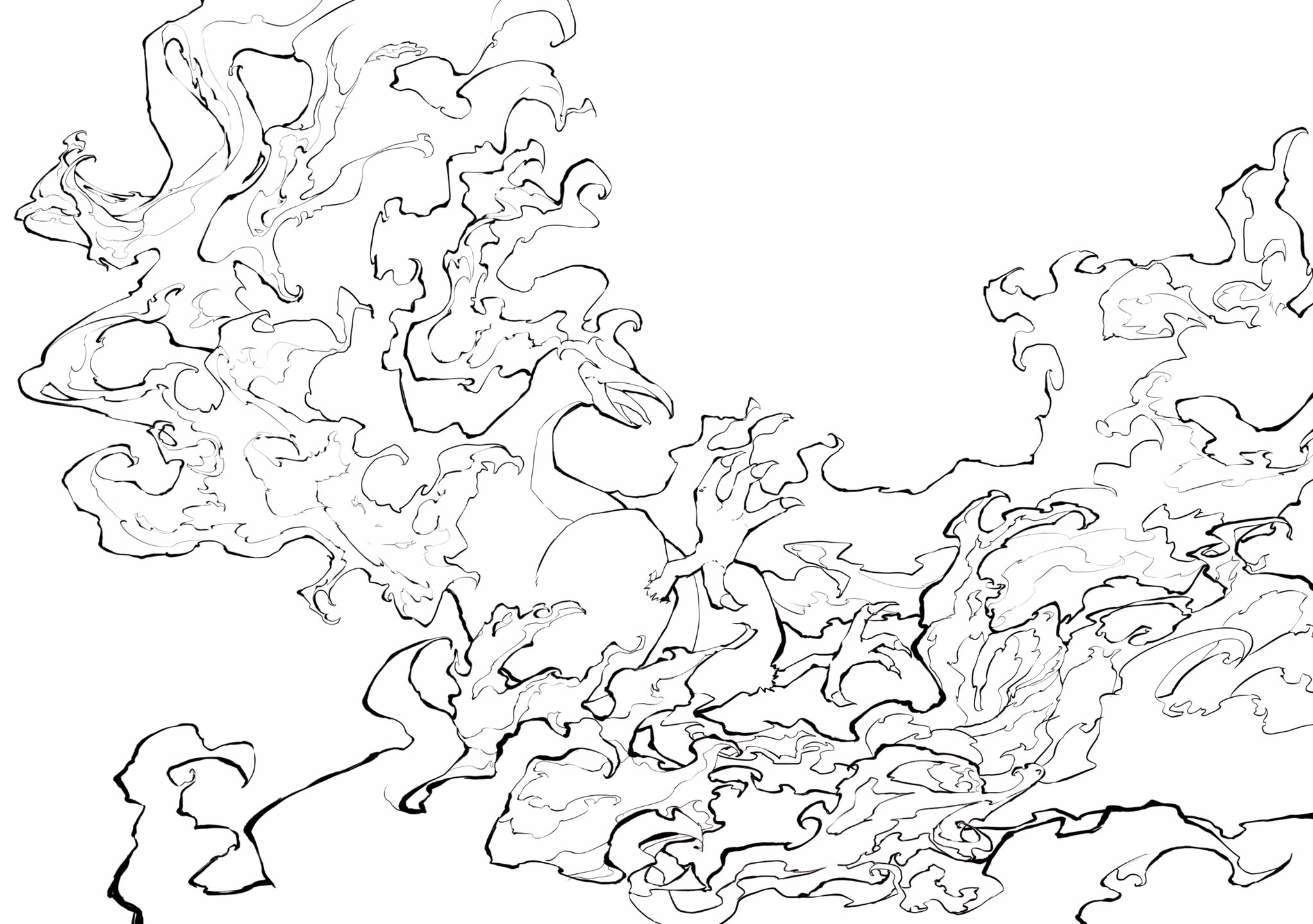 宙野 花 On Twitter 塗り絵と雰囲気和風アレンジ こっちの方がカッコよかったんじゃね Https T Co Plo3tgor2x Twitter