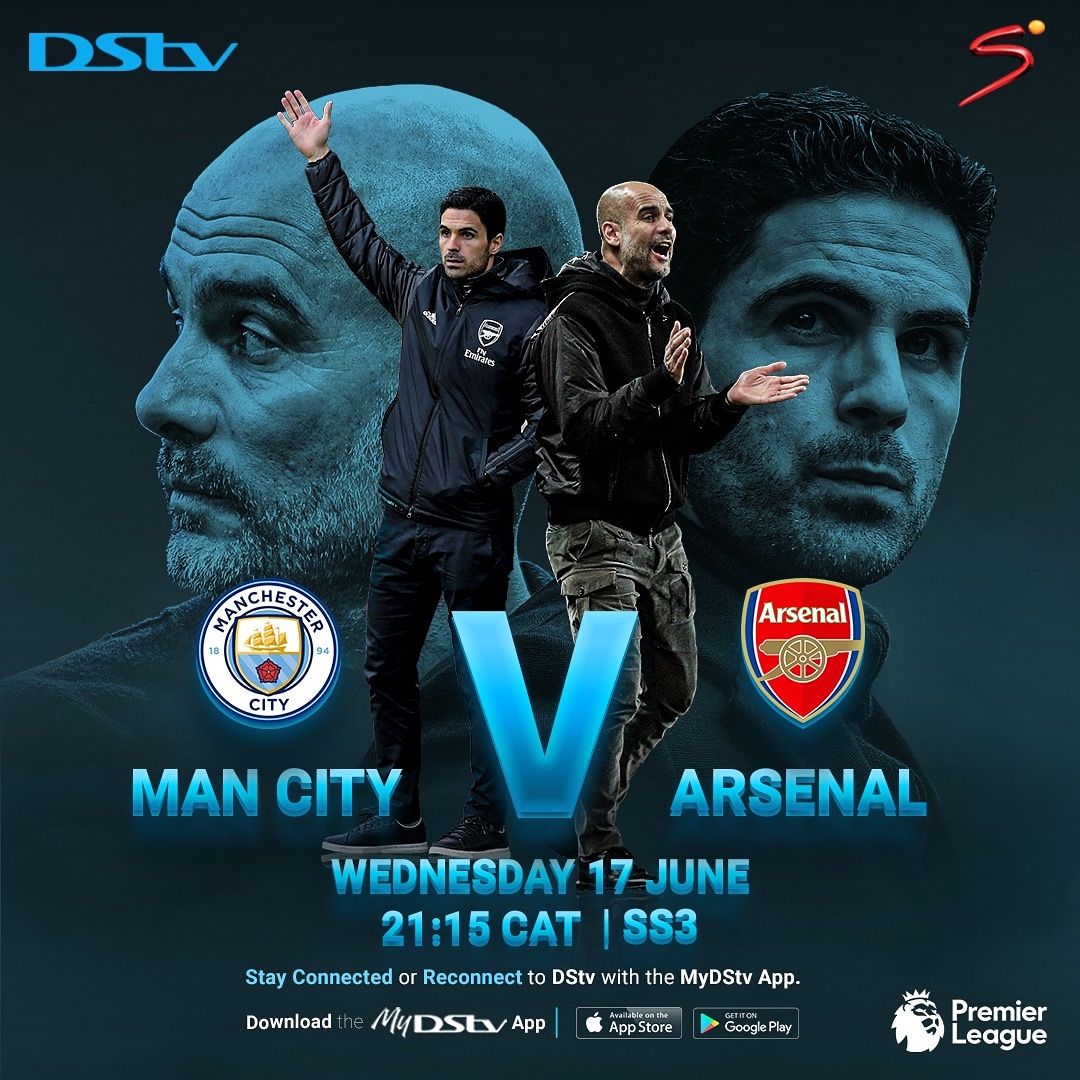 DStv - É HOJE, Manchester City vs Arsenal.🔥🔥 Um jogo de