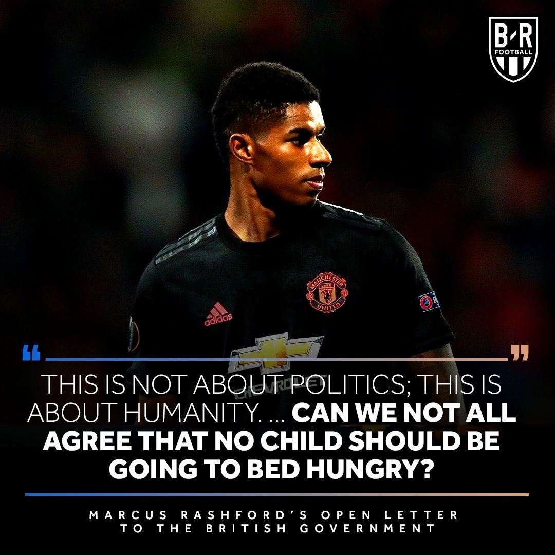BleacherReport's tweet image. 22-year-old Marcus Rashford has successfully campaigned the UK government to spend an extra £120M on free school meals during summer holidays for children in need 🙏  @brfootball