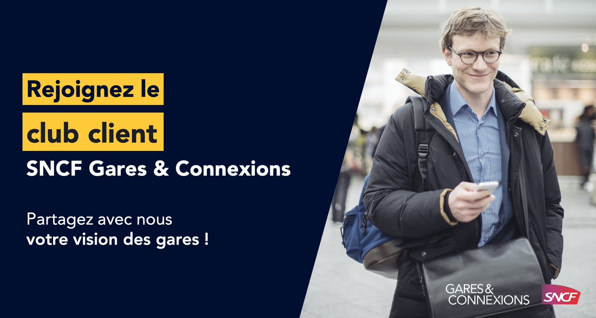 ConnectGares's tweet photo. Le club client SNCF Gares &amp; Connexions vous donne la parole 🤗 Faites nous part de vos attentes, exprimez vos besoins &amp; partagez avec nous votre vision des #gares d'aujourd'hui et de demain👇 https://t.co/Oeg1LxuvVe