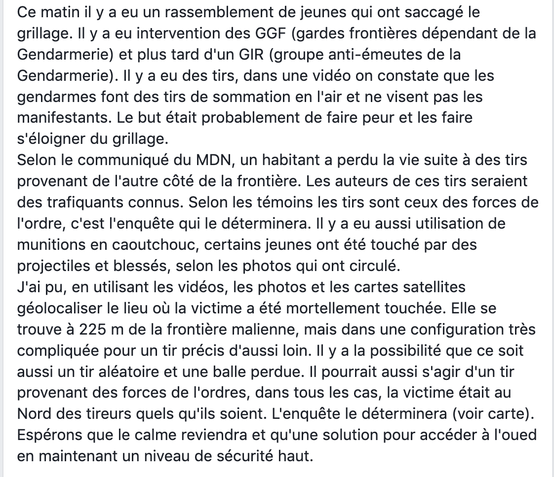 Je partage ici le travail de mon confrère Akram Kharief.