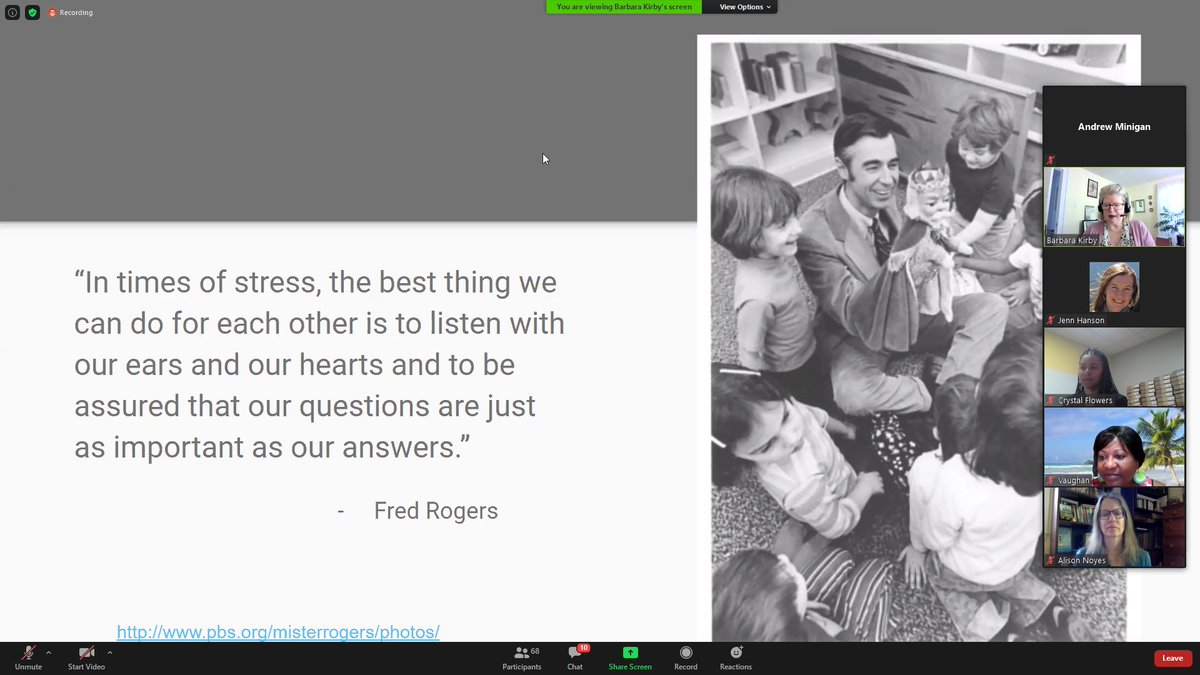 Our friend Barbara Kirby (<a href="/LOCTPSatWU/">TPS Eastern Region</a>) kicking off the Library of Congress' TPS Eastern Region Conference with a salient @FredRogersCtr quote. <a href="/TeachingLC/">Teaching with the LC</a> <a href="/RightQuestion/">Right Question Institute</a> #k12 #education #curiosity
