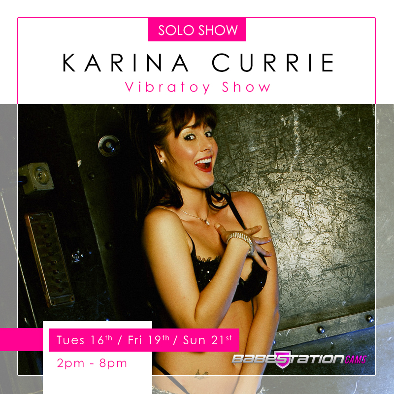 Join Karina throughout this week for a special Vibratoy cam show. Starting right now on cam: https://t.co/KJHYUt1CIo https://t.co/1T6WLqa29d