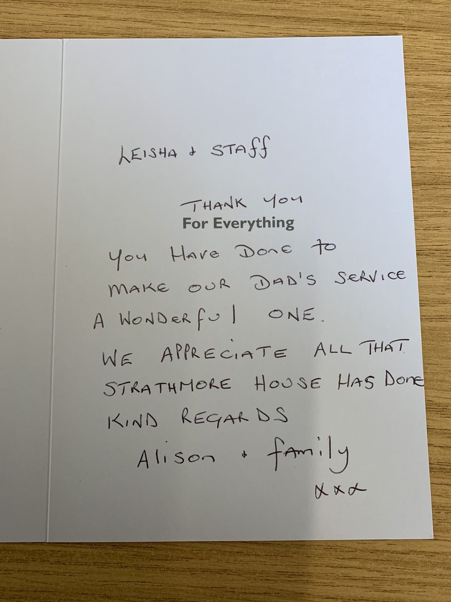 Leisha_Lou's tweet photo. It’s never ever about the cards and gifts but simply the thanks from our families. Always nice to be appreciated for just being ourselves and doing the best we can to help a family say goodbye to their loved one ❤️ #itswhatwedo #teamstrathmore @dannylaughton @luke_tones @Ste305 https://t.co/ecZYc5HRl9
