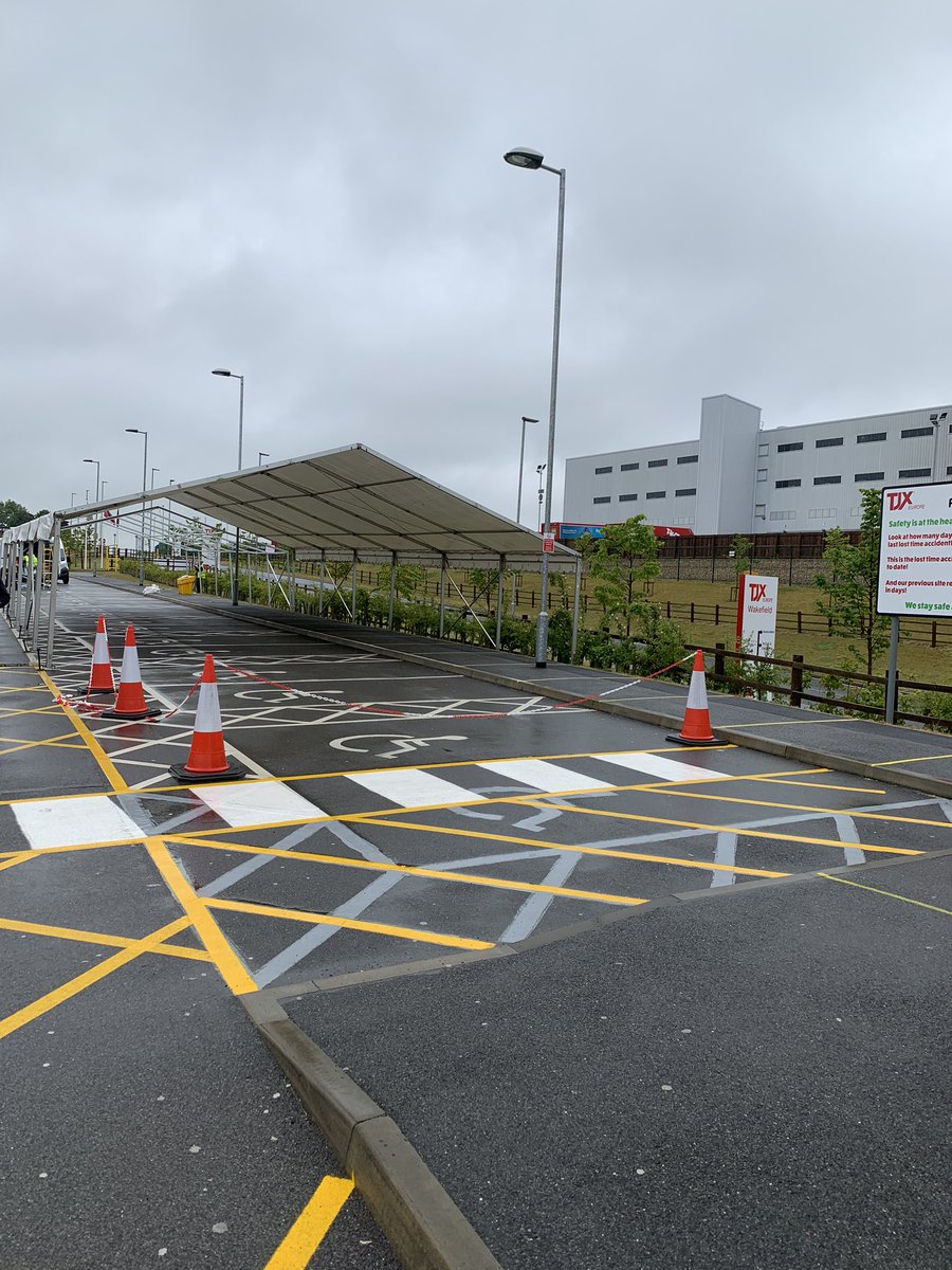 aomarquee's tweet photo. 2 of our 9m x 18m marquees up to help staff getting in to the work whilst sticking to the social distancing rules https://t.co/rU2jPPP5WE