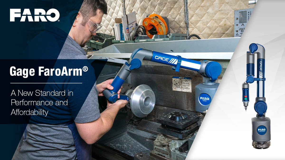 Discover the new Gage #FaroArm, helping businesses reduce inspection time, effort &amp; clutter &amp; meet demanding quality specifications:insights.faro.com/latest-news-an…
#portableCMM #3Dmeasurement