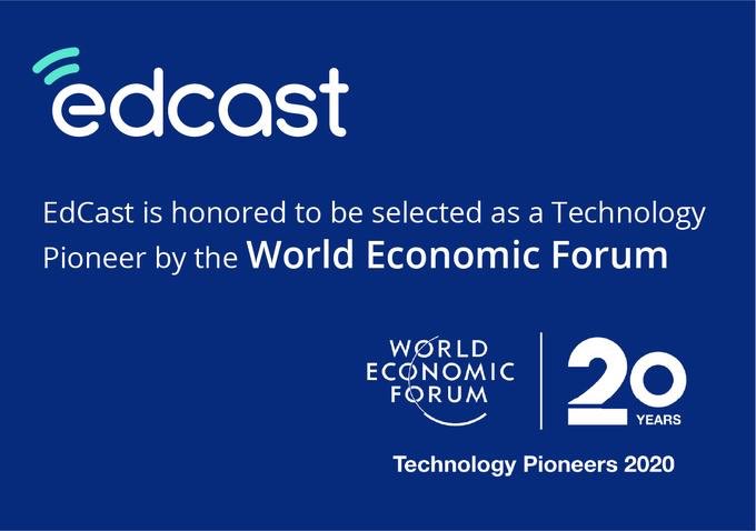 EdCast's tweet image. We are privileged to be selected as a Technology Pioneer of 2020 by @wef. We are grateful to wef our customers and partners around the world. #techpioneers20 
edcast.com/corp/blog/wef_…
@karlmehta @nishchae @plevinson @shweta_hr