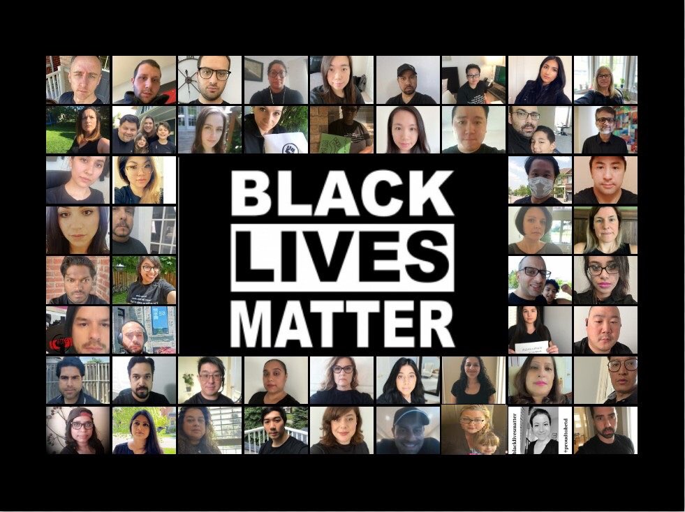 So proud to be a part of the CLCC team at TD who stand up together when it matters #BlackLivesMatter  #CLCCStrong #ProudtobeTD <a href="/juliearmour_td/">Julie Armour</a> <a href="/PeterStajan_TD/">Peter Stajan</a> <a href="/Jarod_TD/">Jarod Phillips</a> <a href="/MCalouro_/">Michael Calouro</a> @WFabianMartinez <a href="/Michelangelo87/">Michelangelo Puopolo</a> <a href="/YasamanSahab/">Yassi Sahab</a> <a href="/TD_Canada/">TD (Canada)</a>