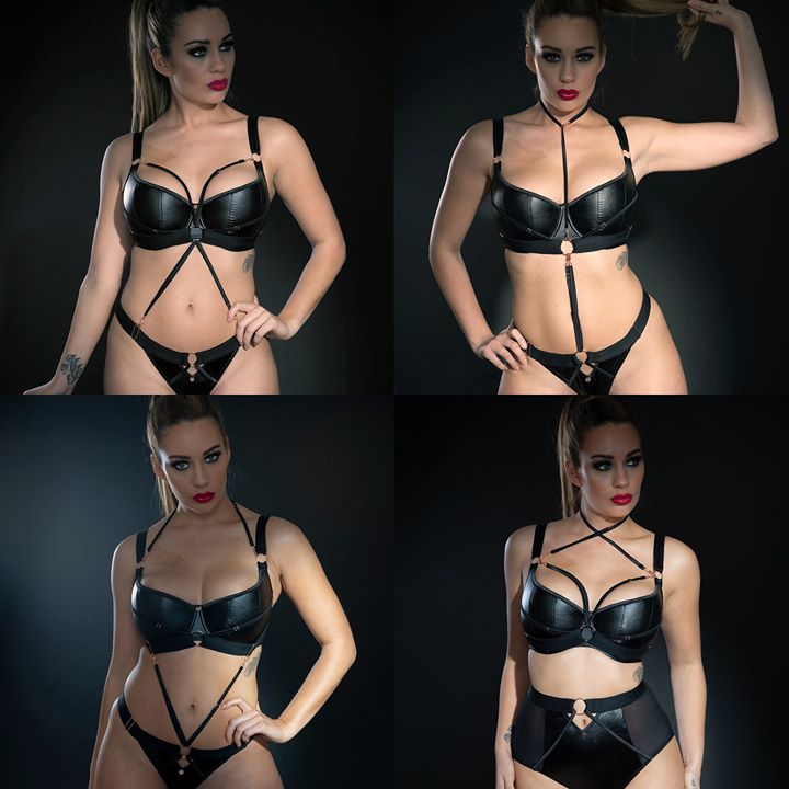 dearscantilly's tweet image. The satin necklaces transform Harnessed from demure to hardcore with options such as a choker and kiss cross to wrap around and caged just to name a few to frame your curves 🔥 #Harnessed - bit.ly/2HQhATB