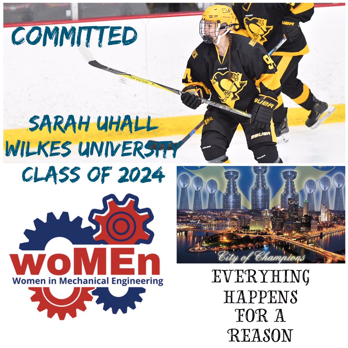 Welcome Sarah! Can’t wait to see you in the blue and gold