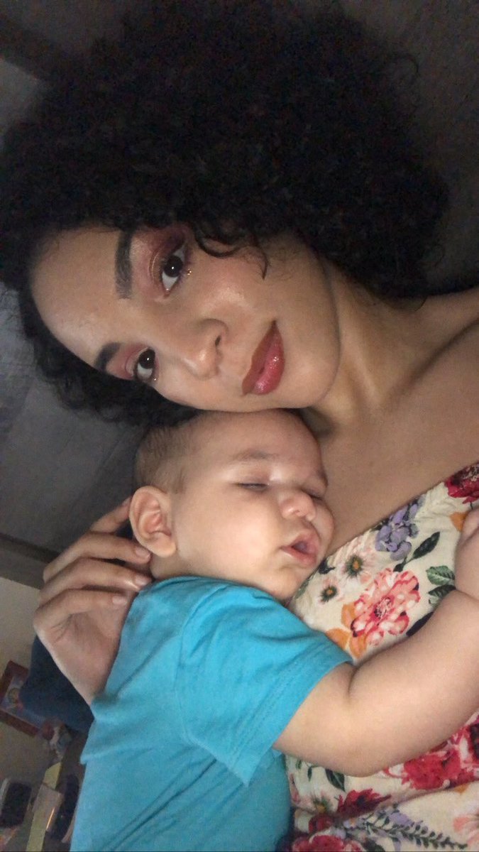 Putting him down after he falls asleep with me is like diffusing a bomb & if he wakes up after all that EYE will cry lol so I just let him sleep on me, a perk as an “intern” 