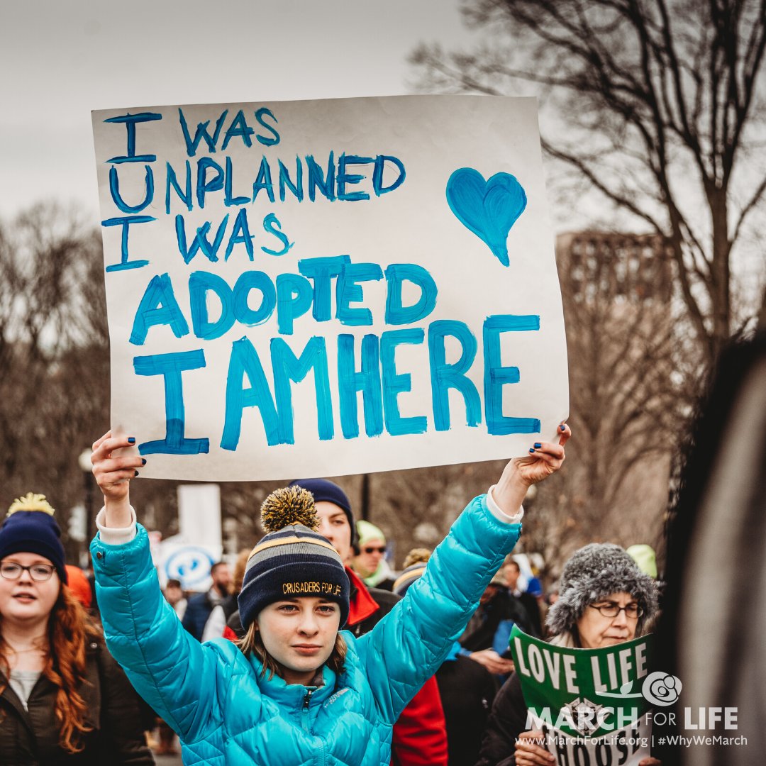 March_for_Life's tweet image. Adoption gives the gift of one child's life to countless people.
