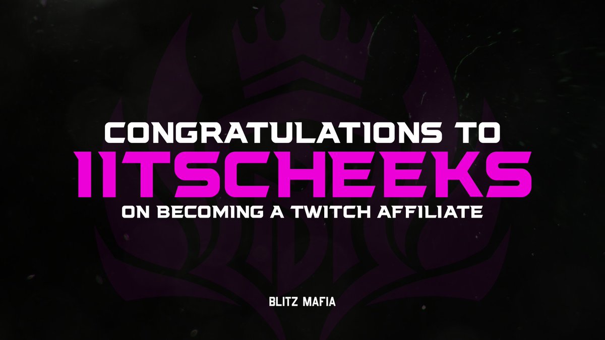 BLTZMAFIA's tweet photo. Congratulations to @iitsCheeks on officially becoming a @Twitch Affiliate!! #BLTZ
https://t.co/70UY7B38kQ
#GoBLTZ #LadiesofBLTZ #AllOutBlitz https://t.co/gkekbmehH0
