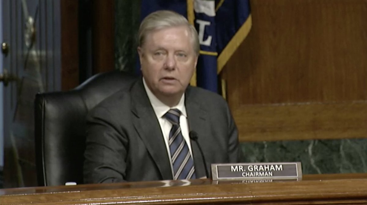 Screenshot of Chairman Lindsey Graham.