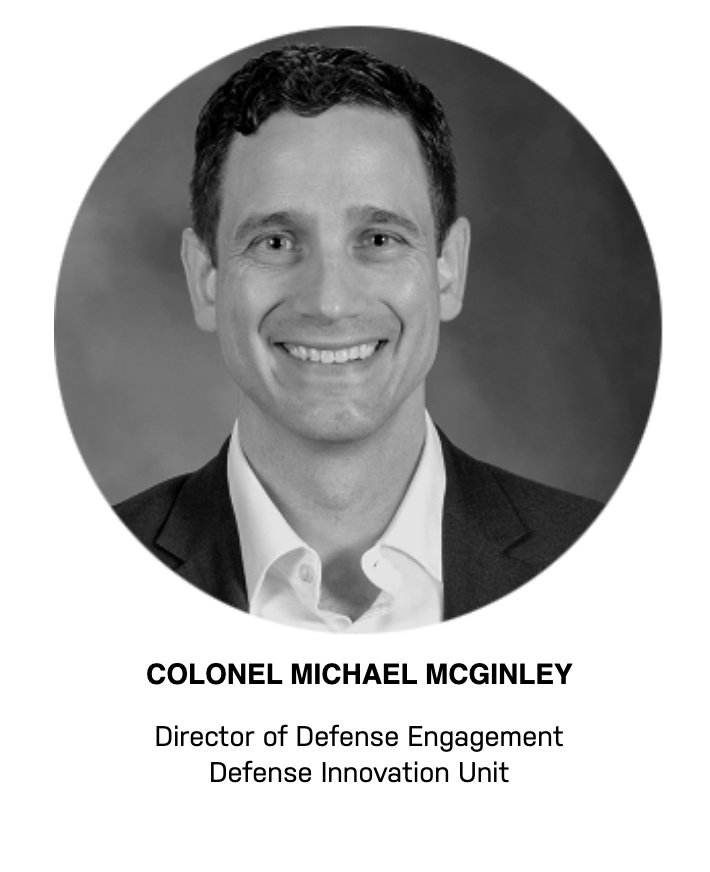 DefenseOne's tweet photo. Our #D1TechSummit turns to "Dual-Use Innovation in Military Technology" @ 2:40 p.m. ET, featuring Defense Department, Air Force and Google officials, as well as @meaganmetz (all pictured below) — moderated by @weinbergersa.

Livestream/registration: https://t.co/TQHiN85eKu https://t.co/7EWyafbQSf