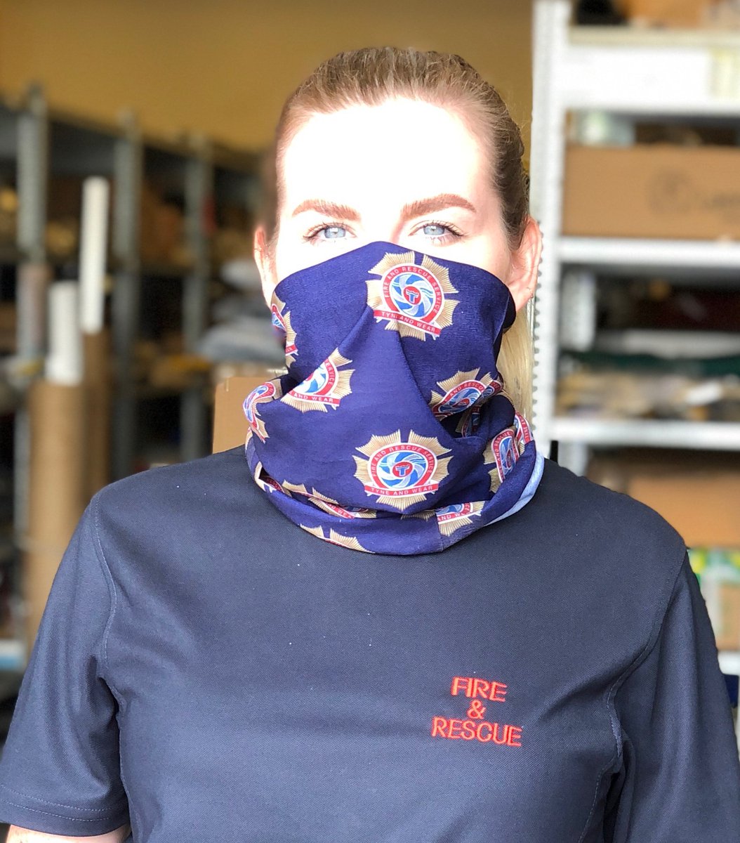 Tyne_Wear_FRS's tweet photo. Face coverings will be offered as part of Service uniform for TWFRS employees from this week. It is a versatile piece of uniform that can be used in a number of ways, one of which is as a face covering, should that be desired by staff. 
See the full story https://t.co/ua2XUO8nQ0 https://t.co/q5LMH6nd2G