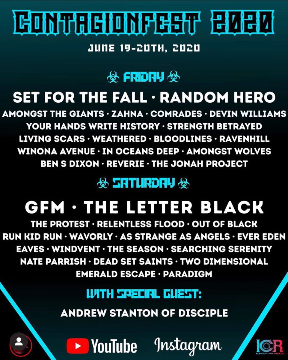 thisisReverie's tweet photo. hey twitter fam! if you’re suffering from major shows withdrawals a couple of our friends put together a sick online festivals and we have a set in it THIS FRIDAY! follow ichristianrock on Instagram for more info on how to watch our set and see these other amazing bands! https://t.co/jBL8pJISDU