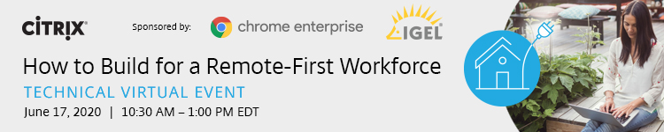 Coretek's tweet photo. Build a remote-first workforce! In this virtual event, youโll learn how you can go beyond temporary business continuity measures to create a long-term technology strategy thatโs ready for any disruption. #citrix #coretek #igel
https://t.co/IkhixXXSzx https://t.co/tRh7w1xZ6P