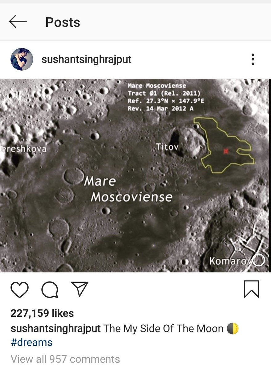 It was literally his side of the moon. 