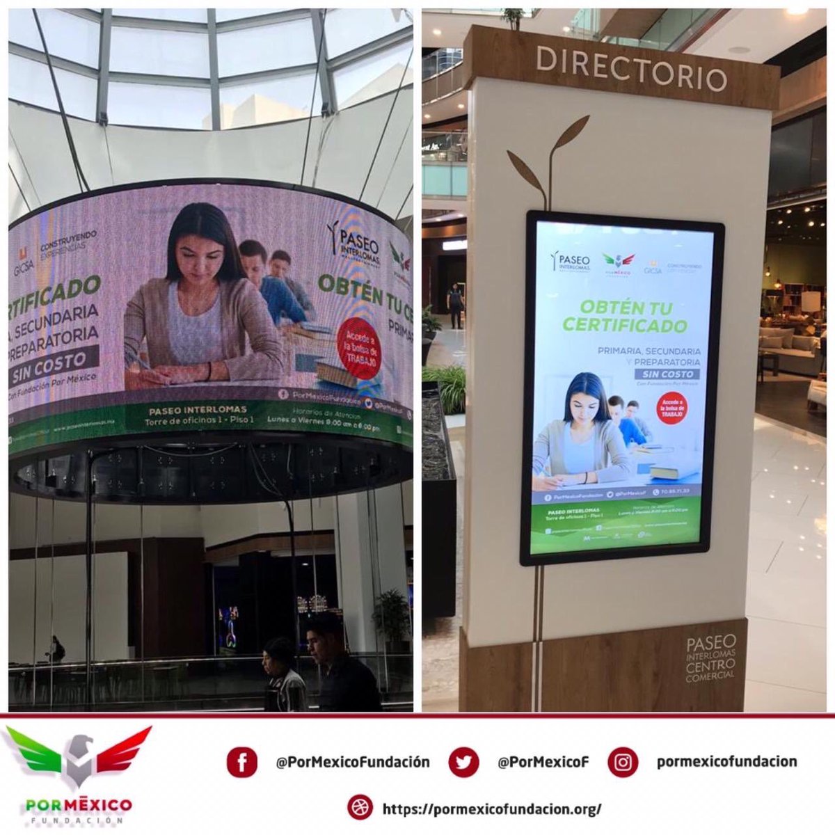 KarlaMawcinitt's tweet photo. #FundaciónPorMéxico de la mano de empresas comprometidas en el país como #GICSA busca ayudar a más mexicanos a mejorar su calidad de vida a través de la #Educación.
Con este objetivo nace el #AulaPorMéxico®️, para apoyarlos a obtener su Certificado de #EducaciónBásica. https://t.co/gnsHe98nOt