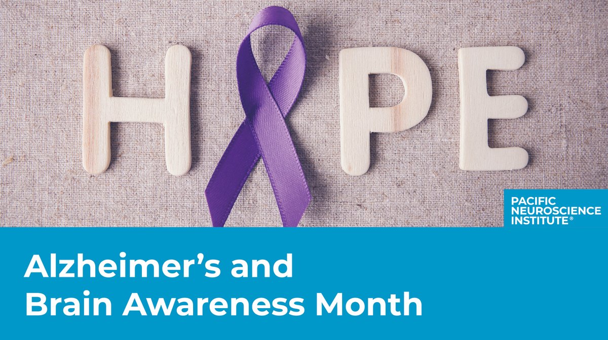 PacificNeuroPNI's tweet photo. June is Alzheimer's and Brain Awareness Month. Worldwide, 50 million people are living with Alzheimer's and other dementias. Join us by wearing the color purple, the official color of the Alzheimer's movement.
#Alzheimers #PacificNeuro #PacificBrainHealth https://t.co/HnwUQ6mHfD