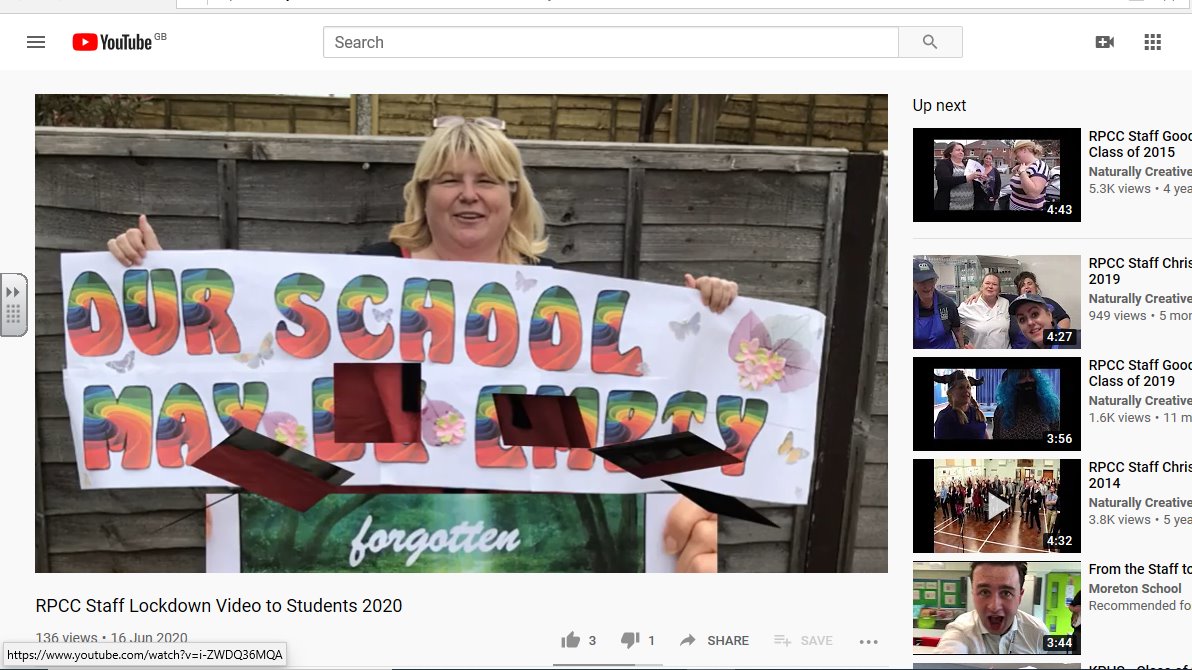 Regents Park students we miss you and we are still thinking of you youtu.be/Bftaxf0cY9Y
#proudtoberegents #staysafe #greenandproud #respect #pride #creativity #challenge