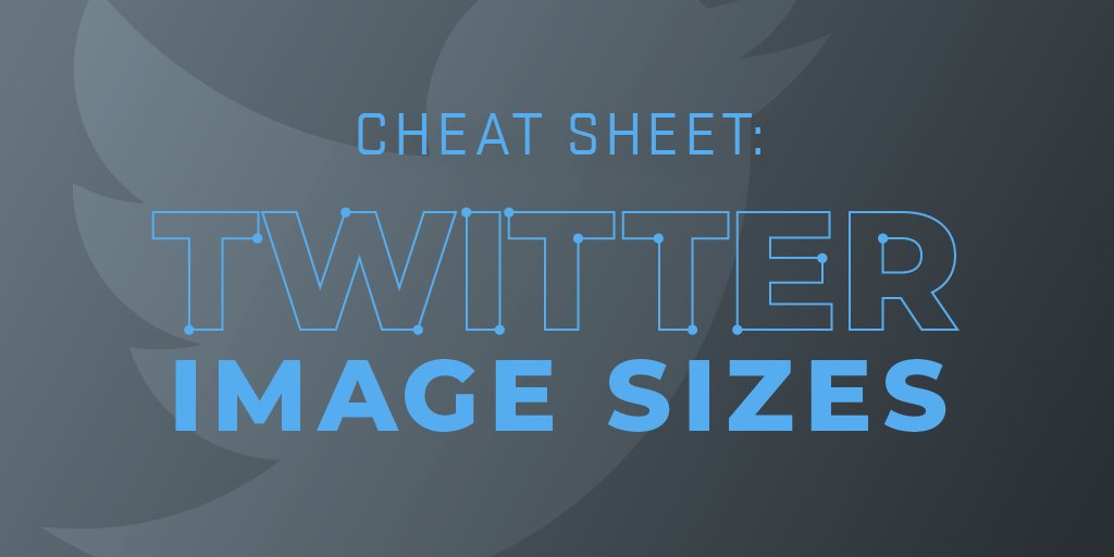 Social media platforms are always updating or changing in some way, shape, or form. It can be an exhausting task to keep track of it all. That’s why we made a social media cheat sheet for the most popular social media platforms—here's Twitter's!

gatorworks.net/twitter-image-…