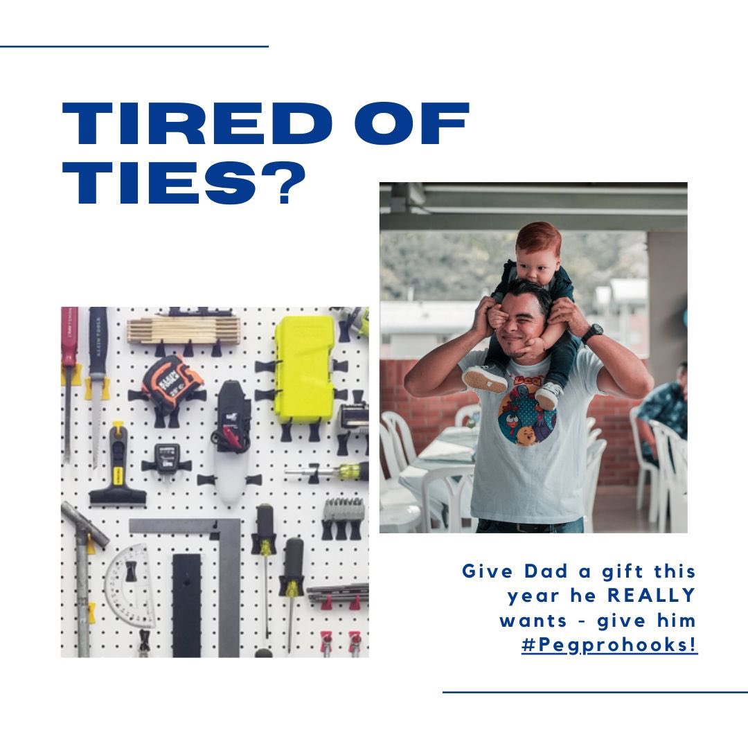 ceogreenleaf's tweet photo. Tired of ties? 👔😒Give dad a gift this year he REALLY wants - give him #pegprohooks! 🤩👍🏻
#pegboard #pegboardorganization #pegboarddecor #pegboardwall #pegboardstyling #pegboardnerds #fathersdaygifts #fathersdaygiftideas #fathersday2020 https://t.co/aHcMpgAgLP